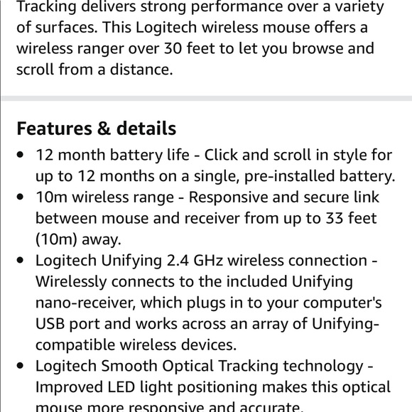 Logitech M317c (Collection) Wireless Optical Mouse - NWT - Color:  Teal Maze - Picture 7 of 10